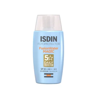 ضد افتاب فیوژن واتر SPF50 ایزدین اصل رنگی و بدون زنگ ISDIN